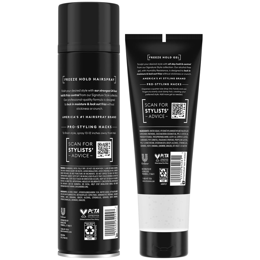 TRESemmé Sculpting Gel jar highlights vitamin-infused formula for nourished, flexible hold.