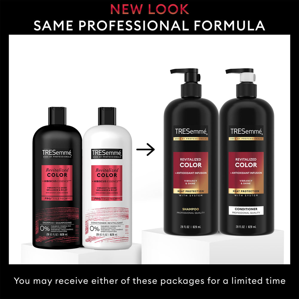 TRESemmé shampoo lather in hand demonstrates cleansing for color-treated hair.