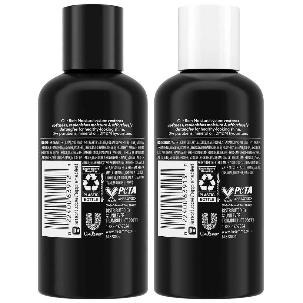 Tresemme Travel Essentials conditioner bottle delivers hydration for detangling