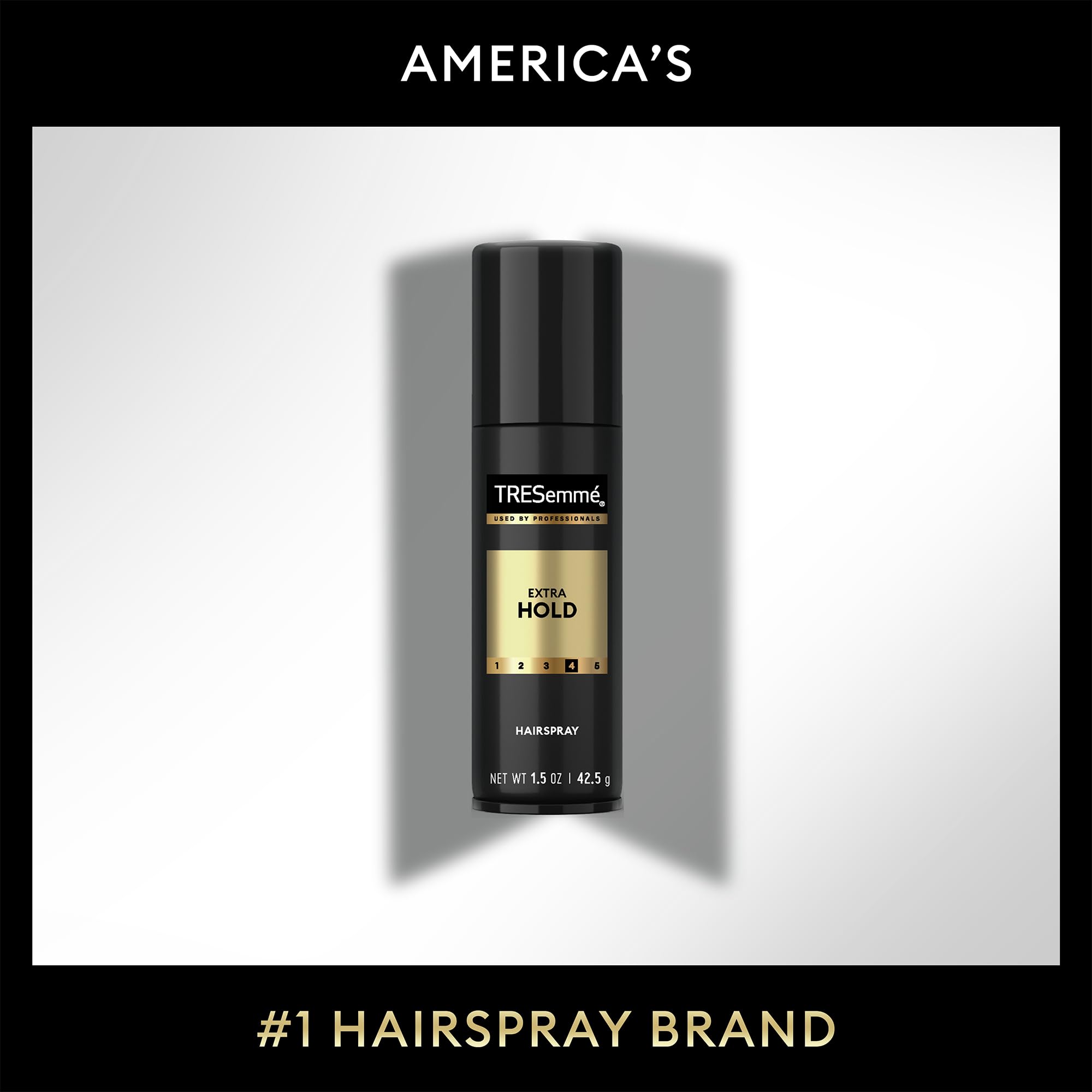 TRESemmé Hairspray nozzle positioned for quick daytime refresh.