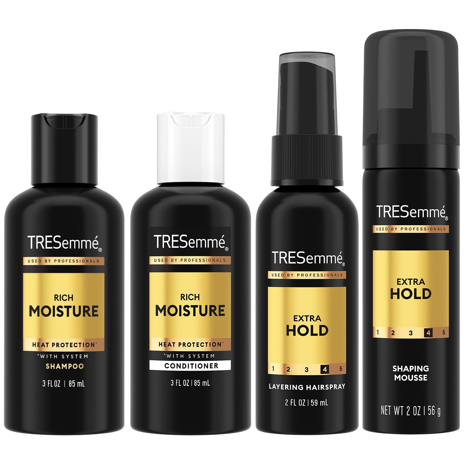 TRESemmé Travel Shampoo bottle for on-the-go cleansing with lightweight moisture