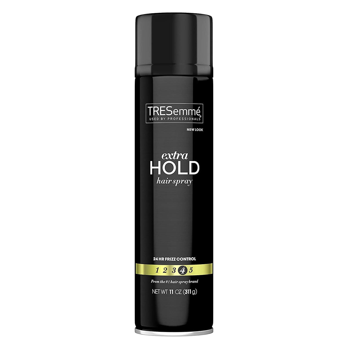 TRESemmé Tres Two Extra Hold Spray bottle shows 11 oz size with humidity defense for lasting styles.