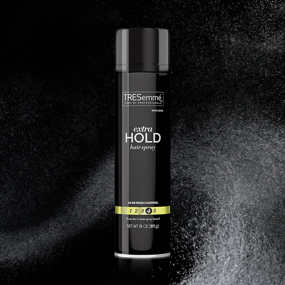 TRESemmé Tres Two Extra Hold Spray fine-mist nozzle provides even coverage and brush-out friendly hold.