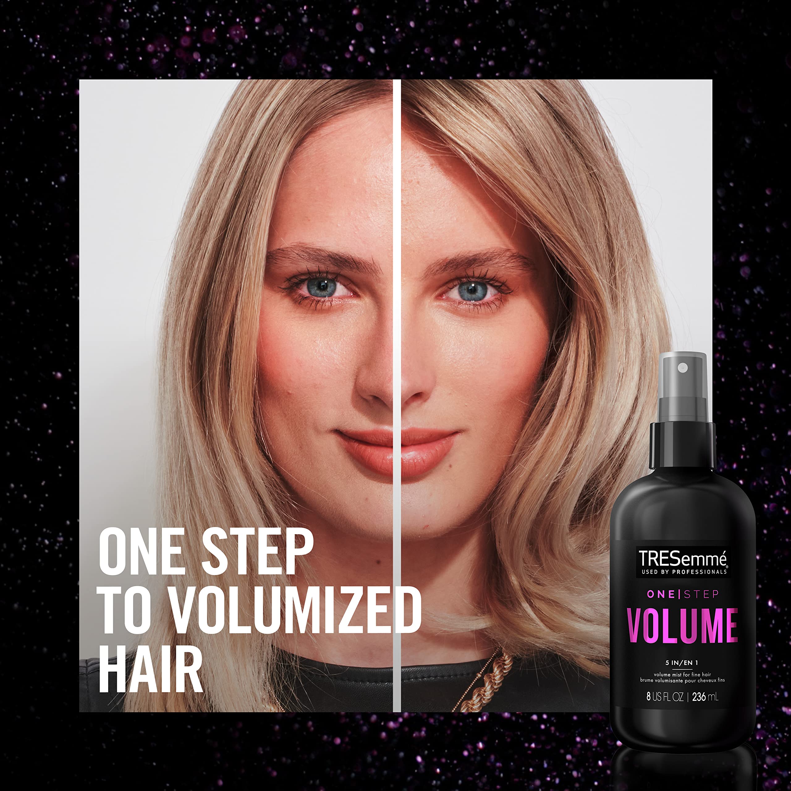 TRESemmé Volume Mist used while blow-drying with a round brush.