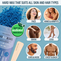 Tress Wellness hard wax beads in vanilla citrus for smooth Brazilian-ready results