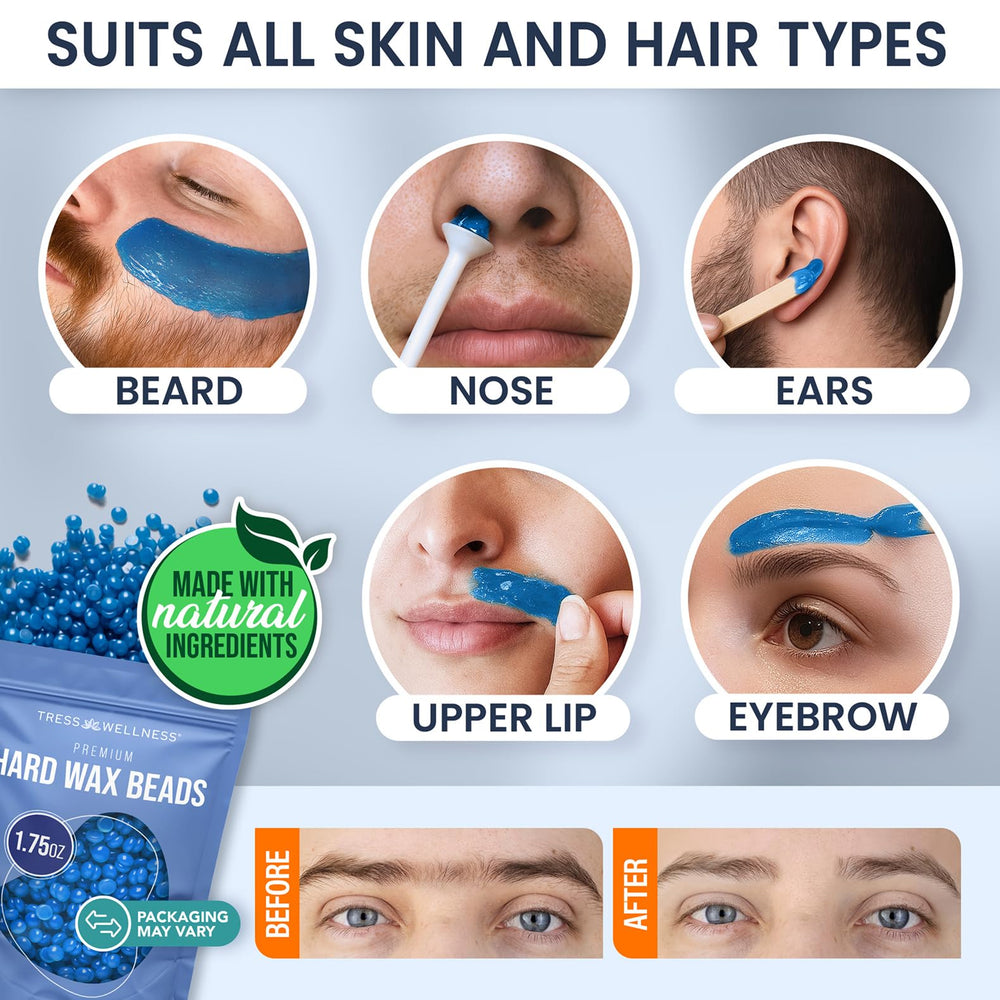 Tress Wellness Nose Wax Kit nose applicators ensure hygienic, precise wax placement