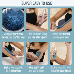 Tress Wellness pre-wax spray preps skin to reduce discomfort during wax