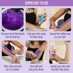 Tress Wellness lavender wax beads adjustable temperature for comfort