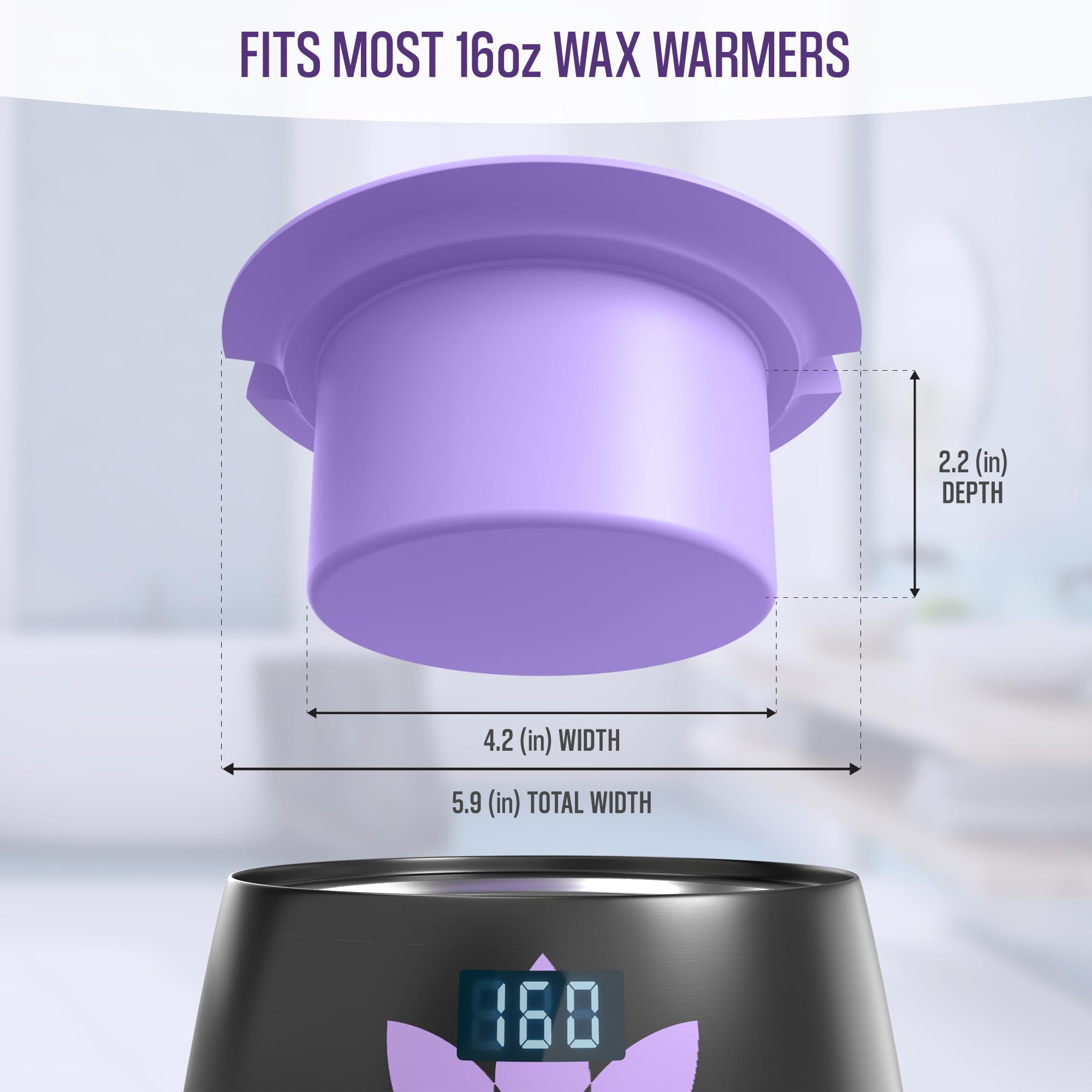 Tress Wellness wax warmer compatibility with 16 oz kit and most warmers