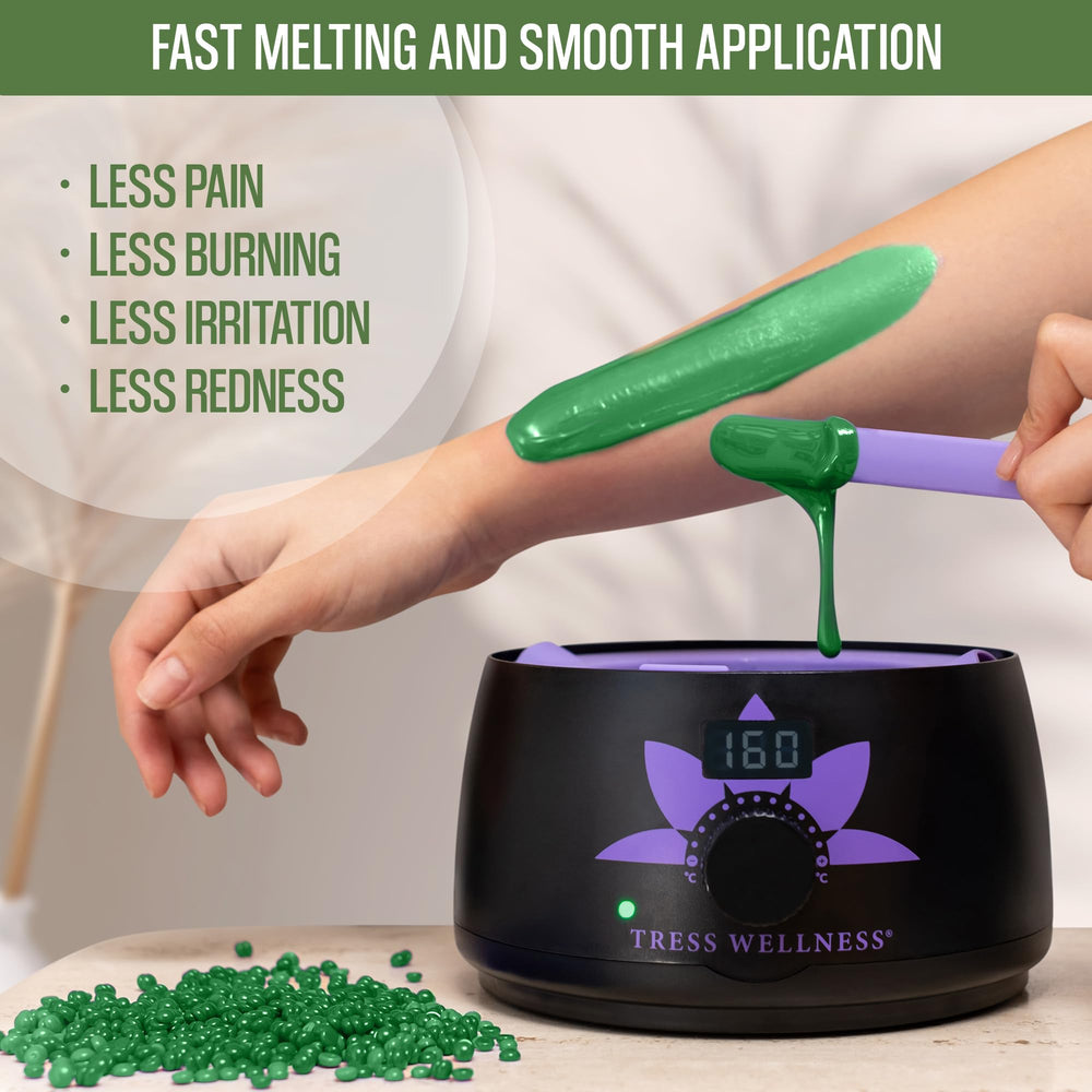 Tress Wellness waxing guide with estheticians aids beginners and veterans.