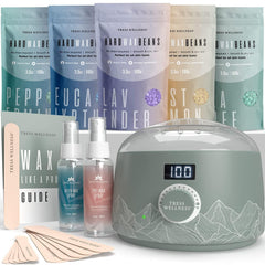 Tress Wellness waxing kit digital warmer with adjustable temperature for precise at-home waxing