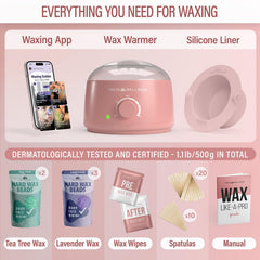 Tress Wellness hard wax beads five bags for salon-style at-home waxing