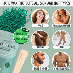 Tress Wellness hard wax beads ideal for sensitive-skin Brazilian waxing at home