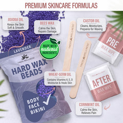 Tress Wellness pre-wax wipes for clean prep before waxing