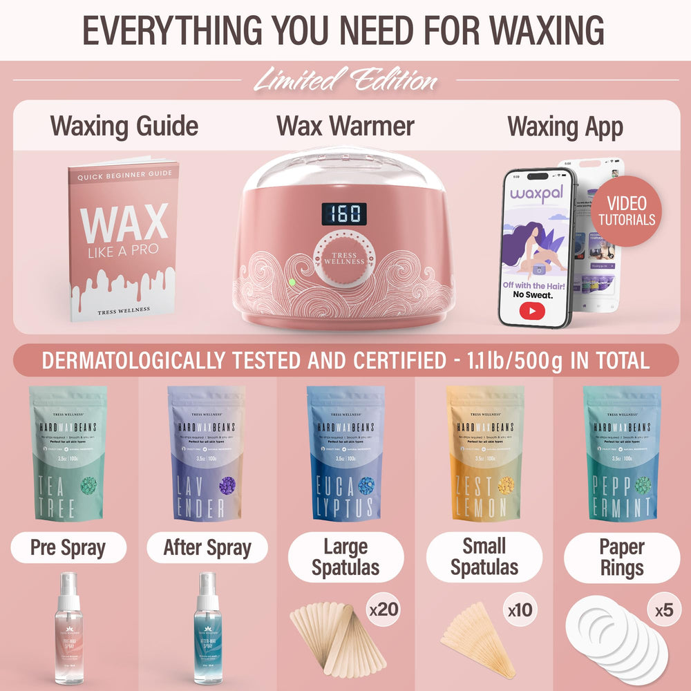 Tress Wellness waxing sticks enable precise application and cleanup