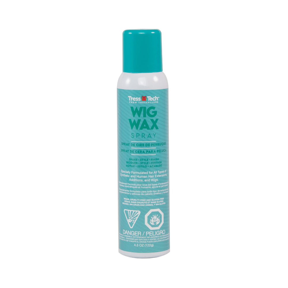 Tressallure TressTech wig wax bottle for flexible hold and definition.