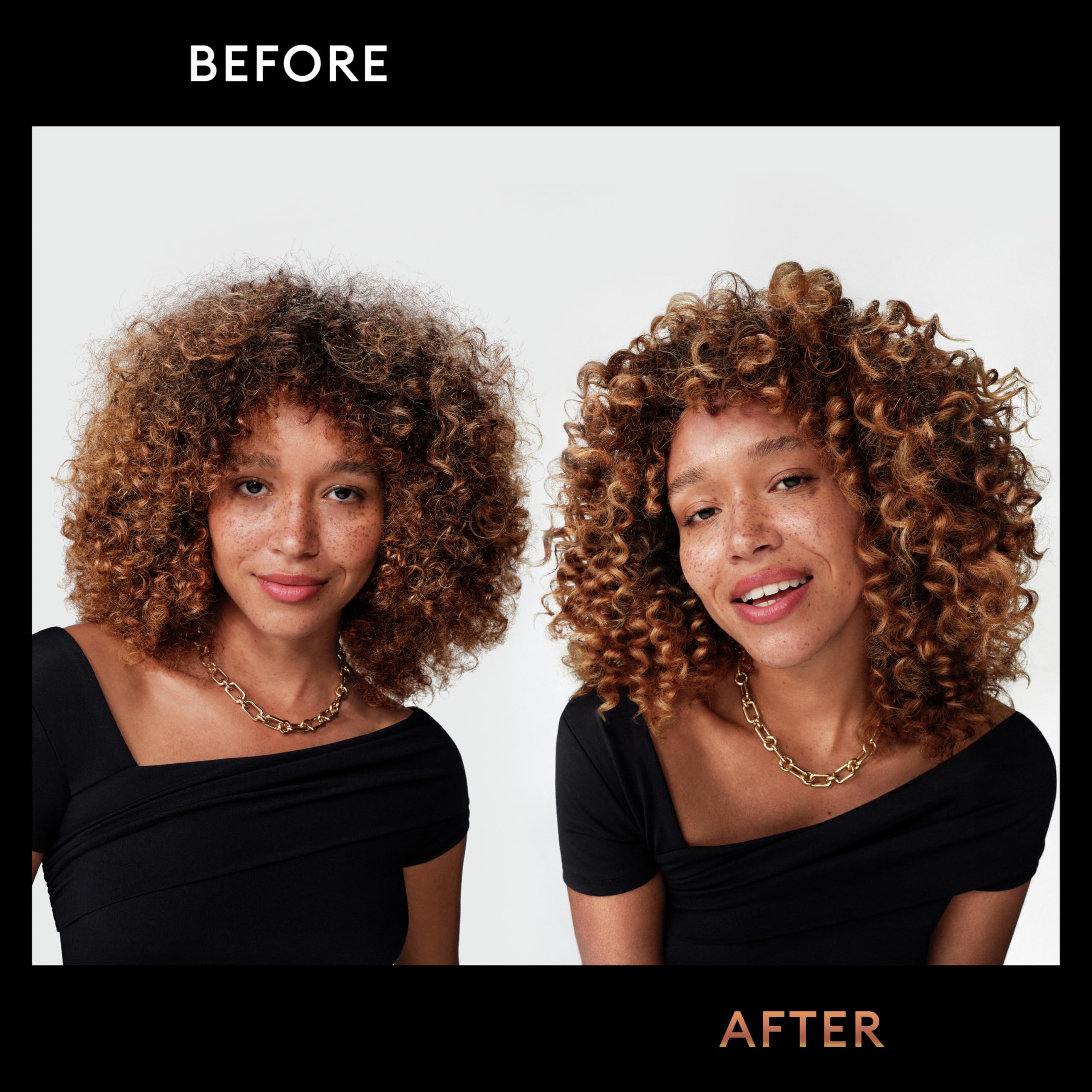 TRESemmé Botanique Nourish conditioner bottle close-up emphasizing smooth hair results.