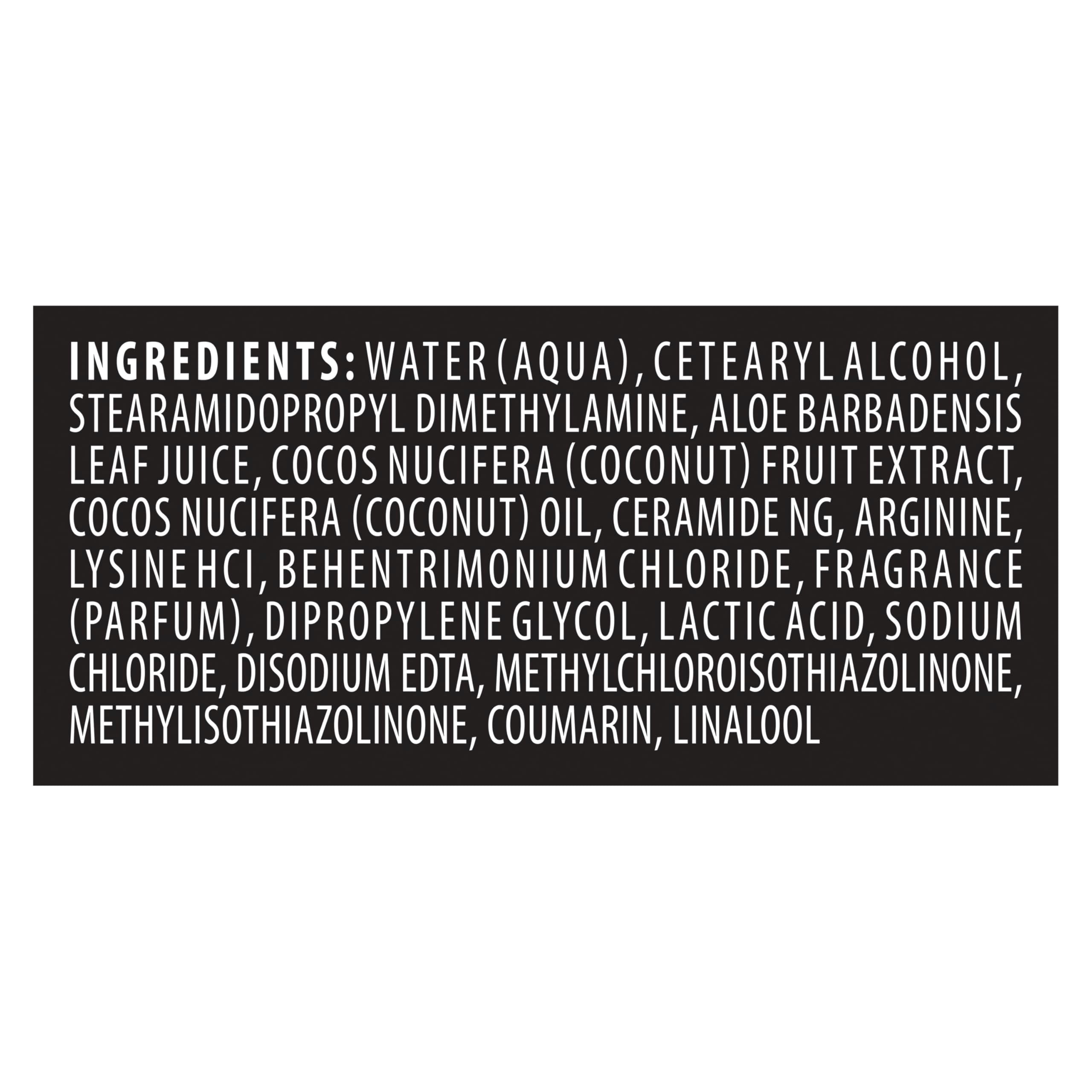 TRESemmé Botanique Nourish conditioner after-use shine on healthy-looking hair.