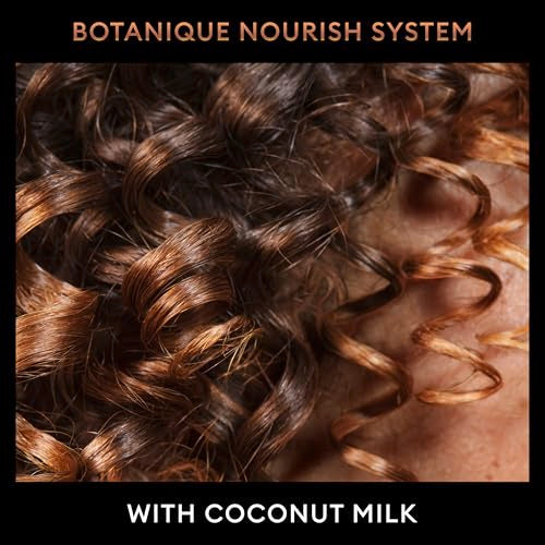 TRESemmé Botanique Nourish conditioner styled hair with smoothness and enhanced bounce.