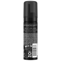 TRESemmé No-crunch formula helps even distribution when applying 2-3 dollops on damp hair.