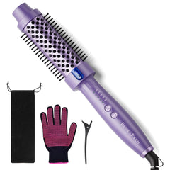 Tresses Touch 1.5 inch thermal brush front view ideal for quick salon worthy curls at home.