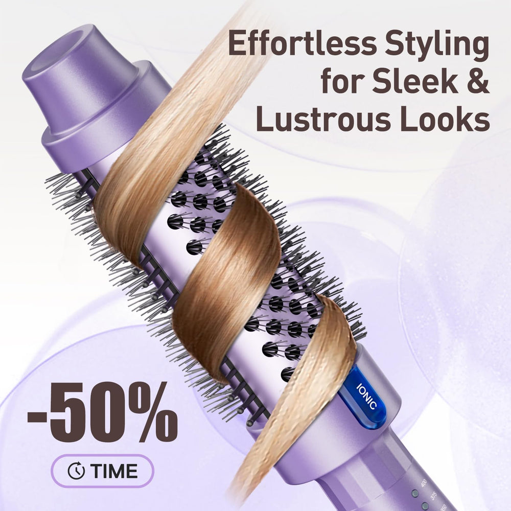 Tresses Touch 5 temp settings dial demonstrates versatile heat options.