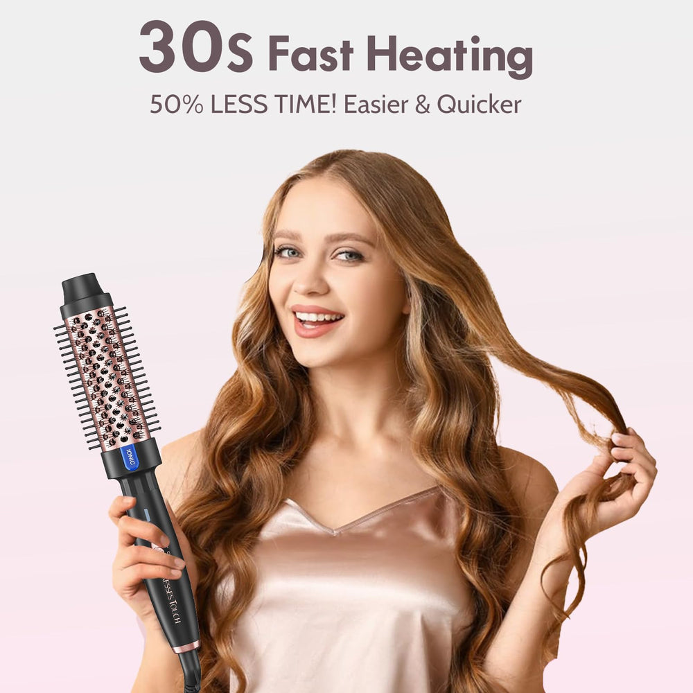 Tresses Touch 60-minute auto shutoff enhances safety during busy mornings.