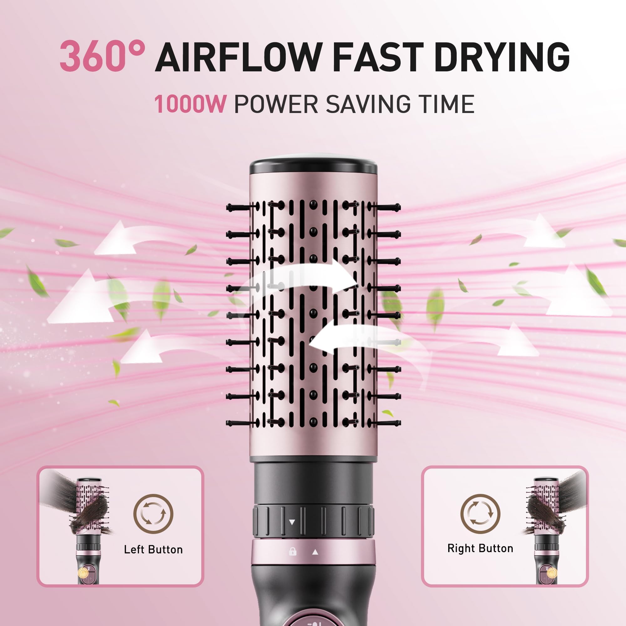 Tresses Touch ceramic coating ensures even heat distribution across hair strands.