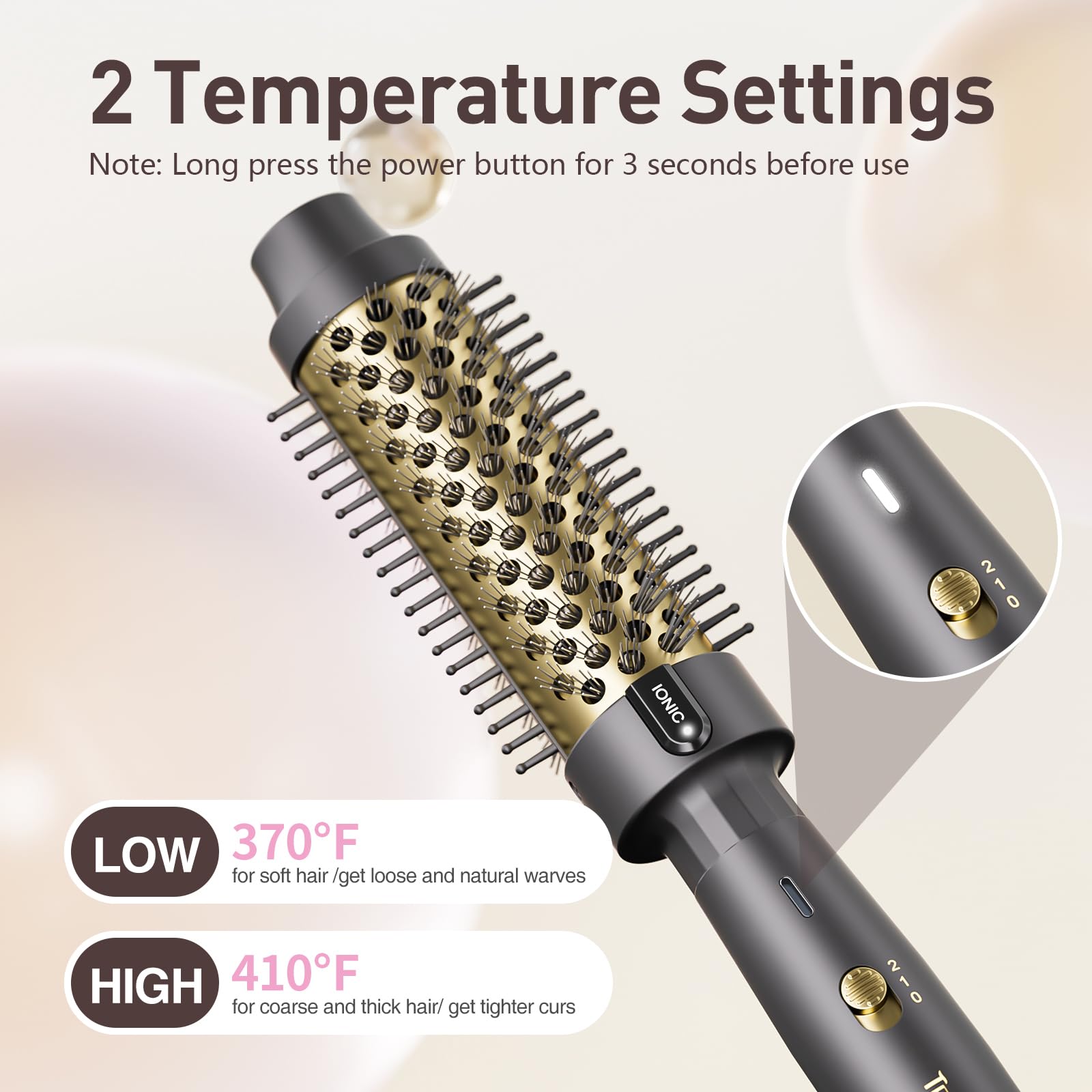 Tresses Touch Ionic Surround Technology reduces frizz for sleek results