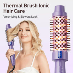 Tresses Touch negative ion technology close up indicating frizz control and shine.