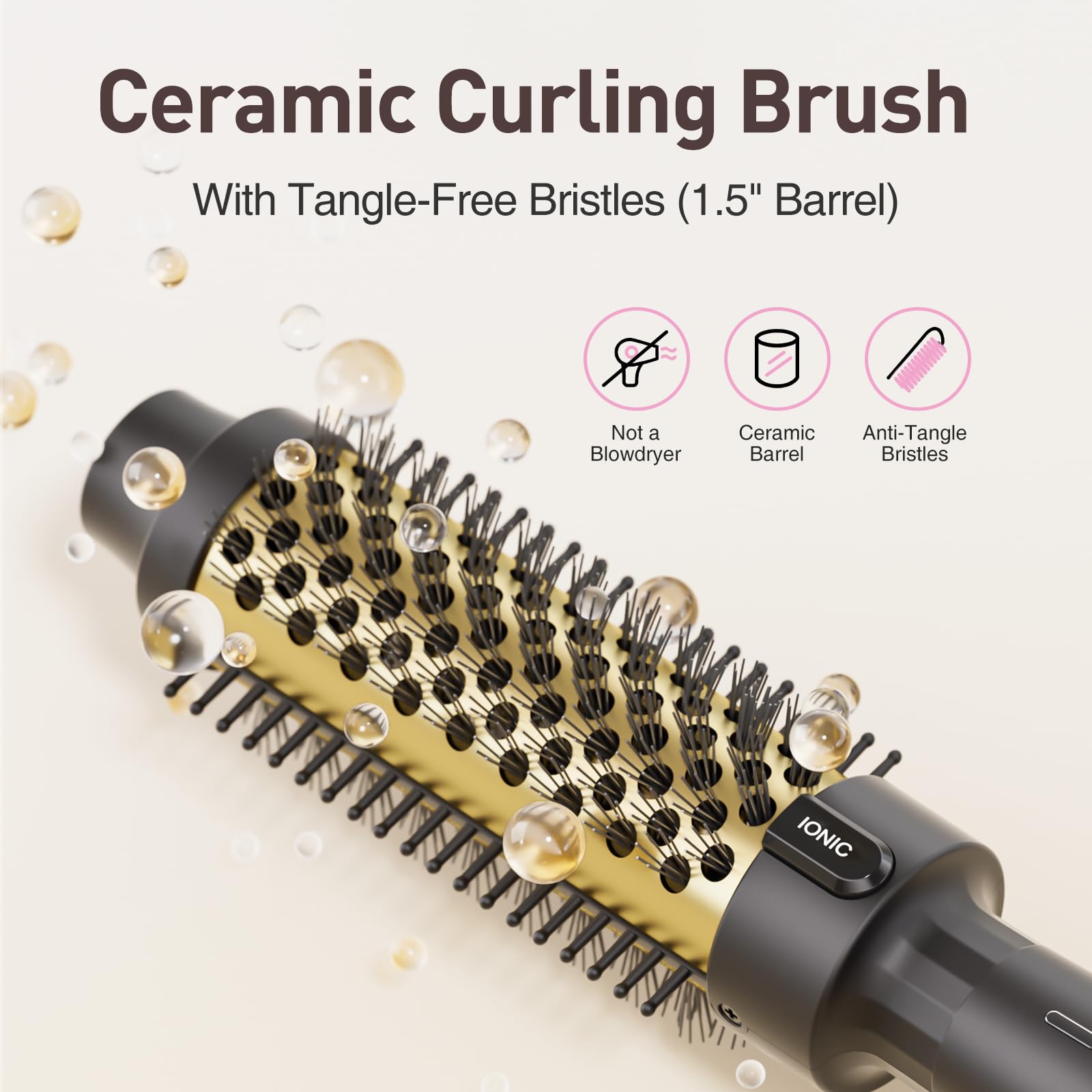 Tresses Touch Negative Ion Generator minimizes static for shine