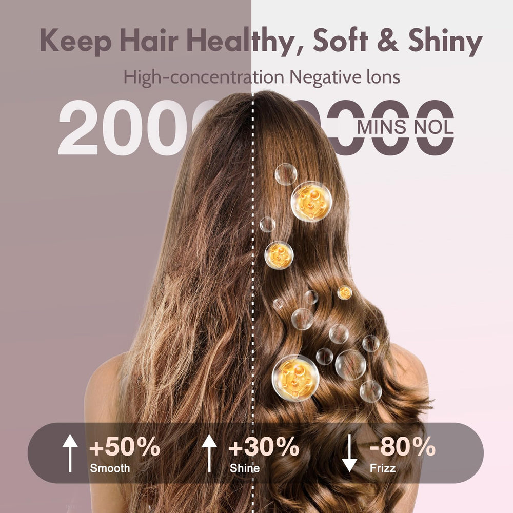360-degree swivel cord on the Tresses Touch Thermal Brush prevents cord tangling.