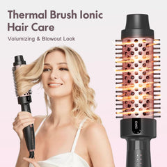 Tresses Touch negative-ion technology reduces frizz for sleeker hair.