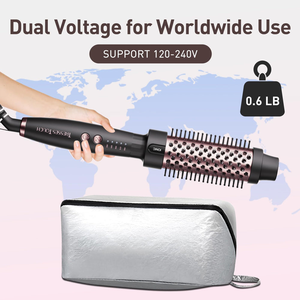 Tresses Touch travel-friendly design for on-the-go styling.