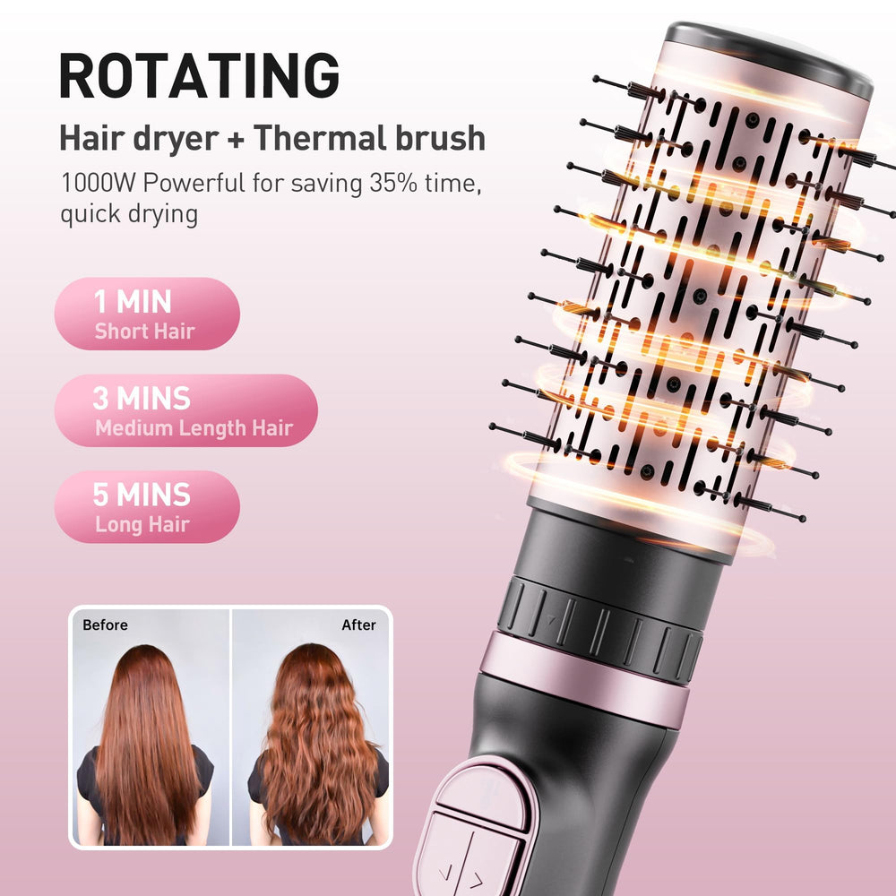 Tresses Touch three-temperature settings tailored to hair type and style goals.