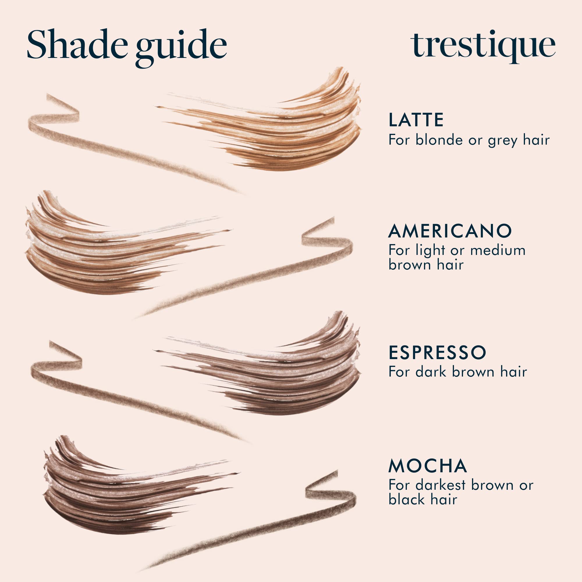 TRE'STIQUE formula activated by brow oils for smooth application.