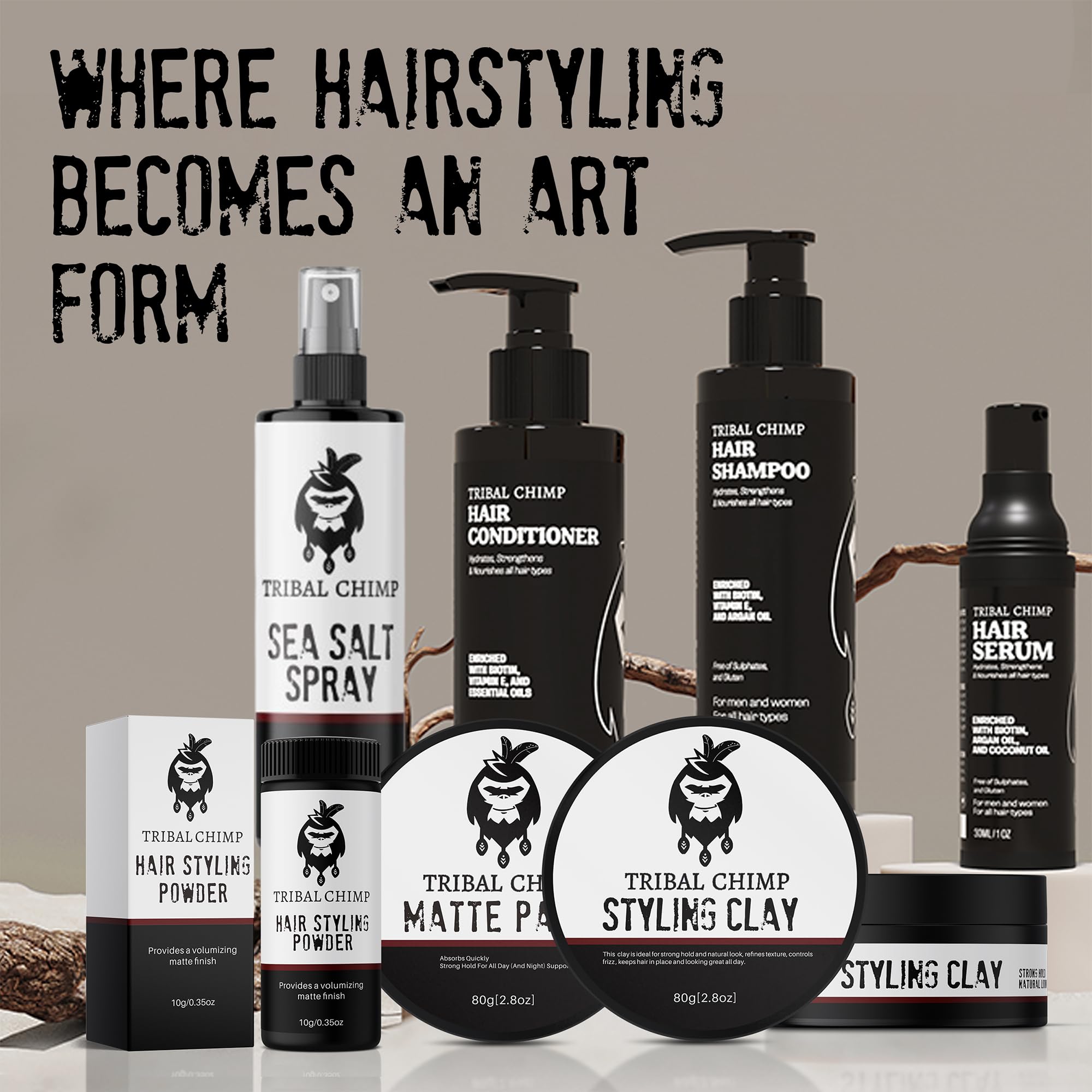 Tribal Chimp wash-out shows easy removal with no residue.