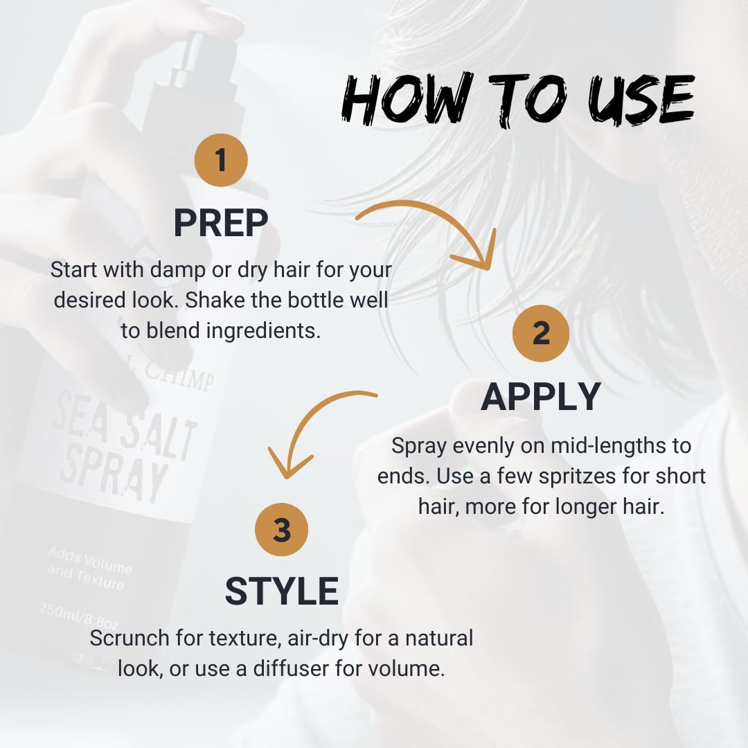 Tribal Chimp Sea Salt Spray adds texture without stiffness