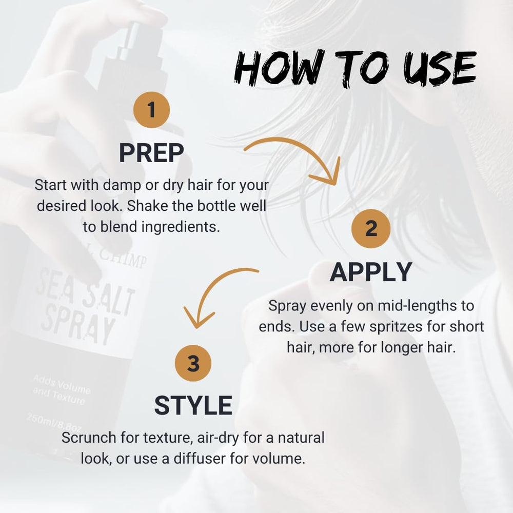 Tribal Chimp Sea Salt Spray adds texture without stiffness