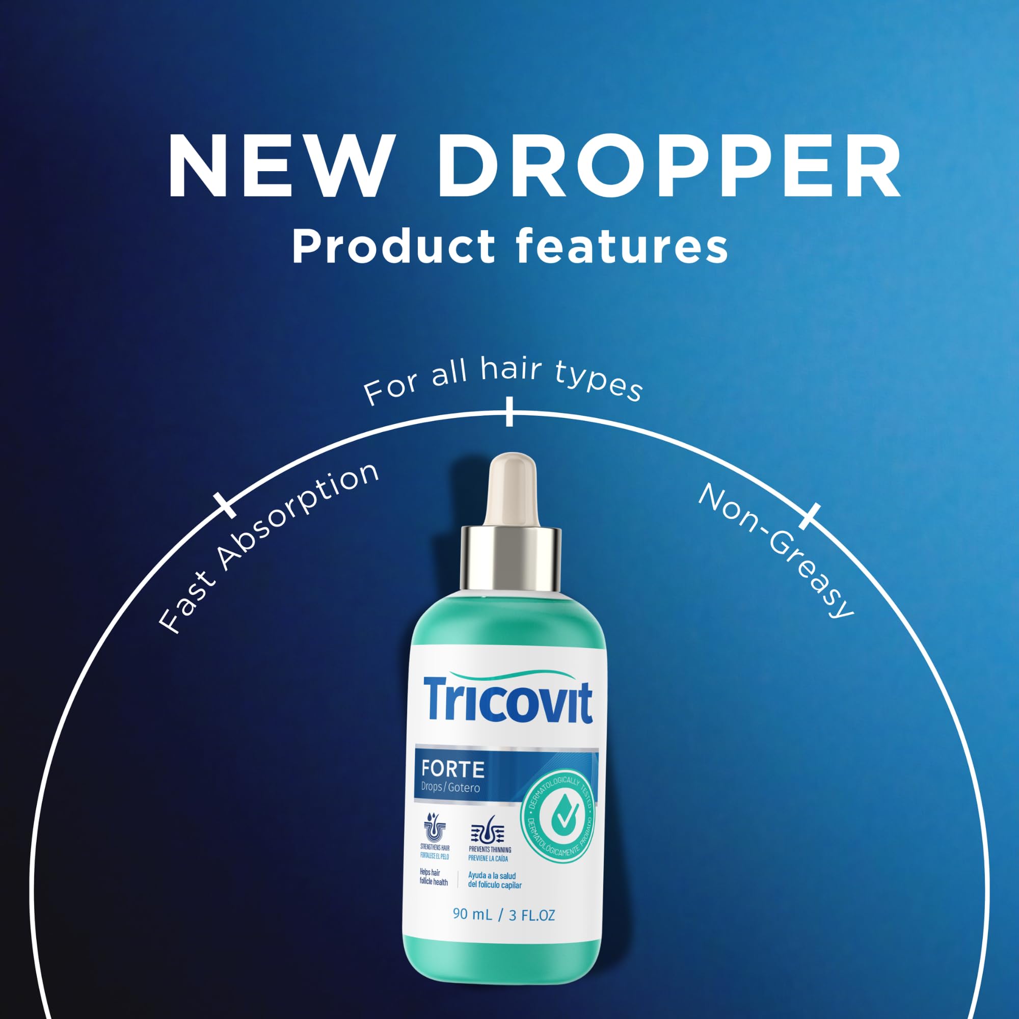 Tricovit Forte Drops dry scalp hydration for itch relief.