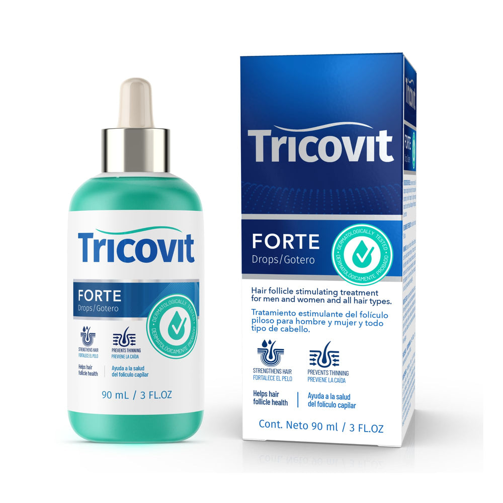 Tricovit Forte Drops hair growth routine integration for all hair types.