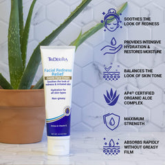 TriDerma Allantoin Arnica Vitamins label highlights soothing ingredients.