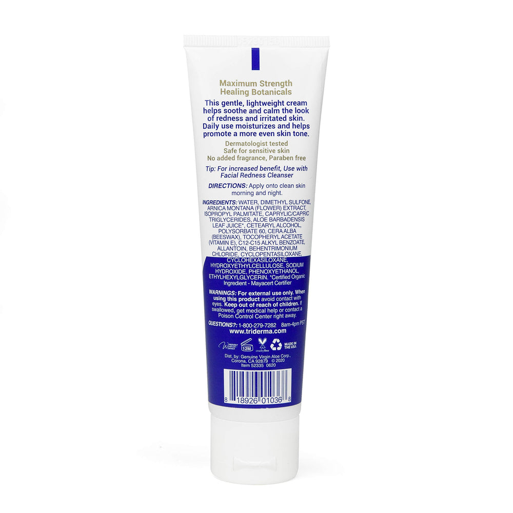 TriDerma morning and night application scene suggests simple daily routine.