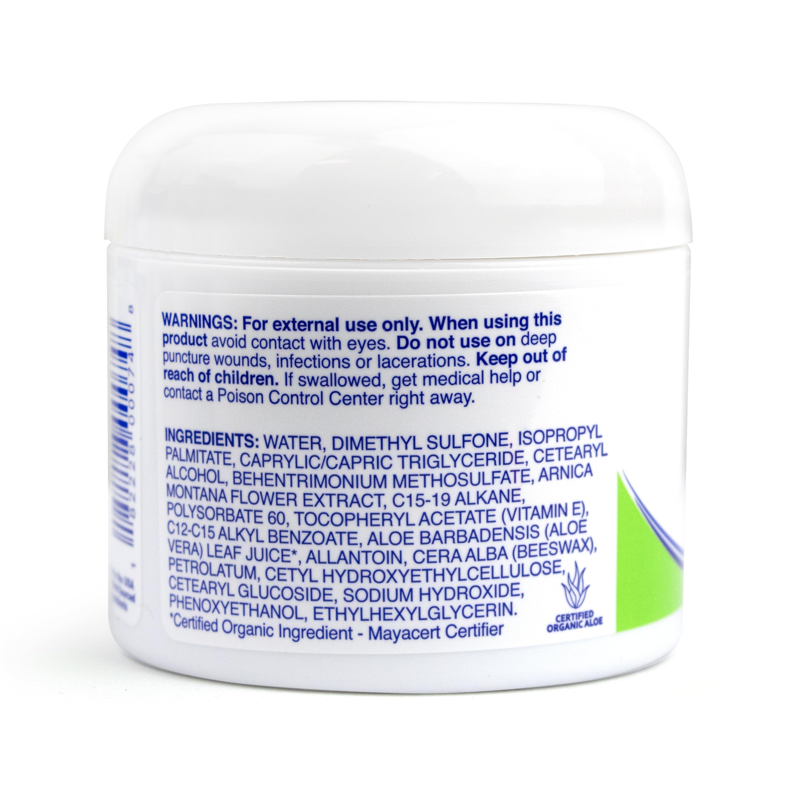 TriDerma Vein Defense AP4 Aloe Complex shot underscores soothing hydration.