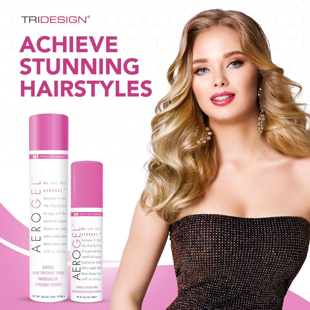 TRI Design Aerogel hairspray for all-hair-types-use keeps volume lift without crunch
