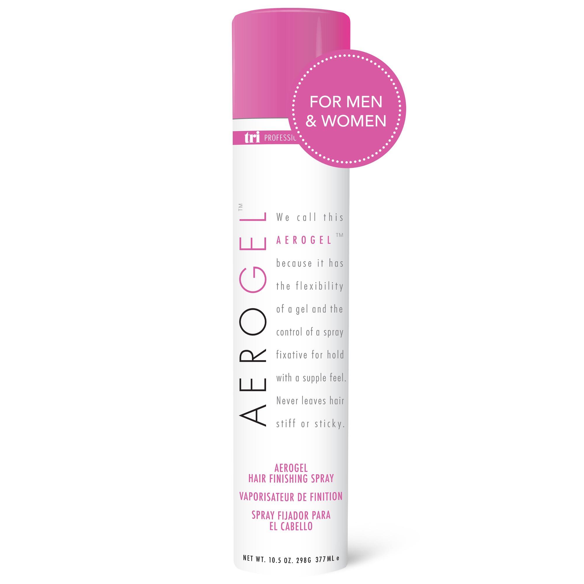 TRIDESIGN Aerogel Hairspray bottle with strong hold and shine