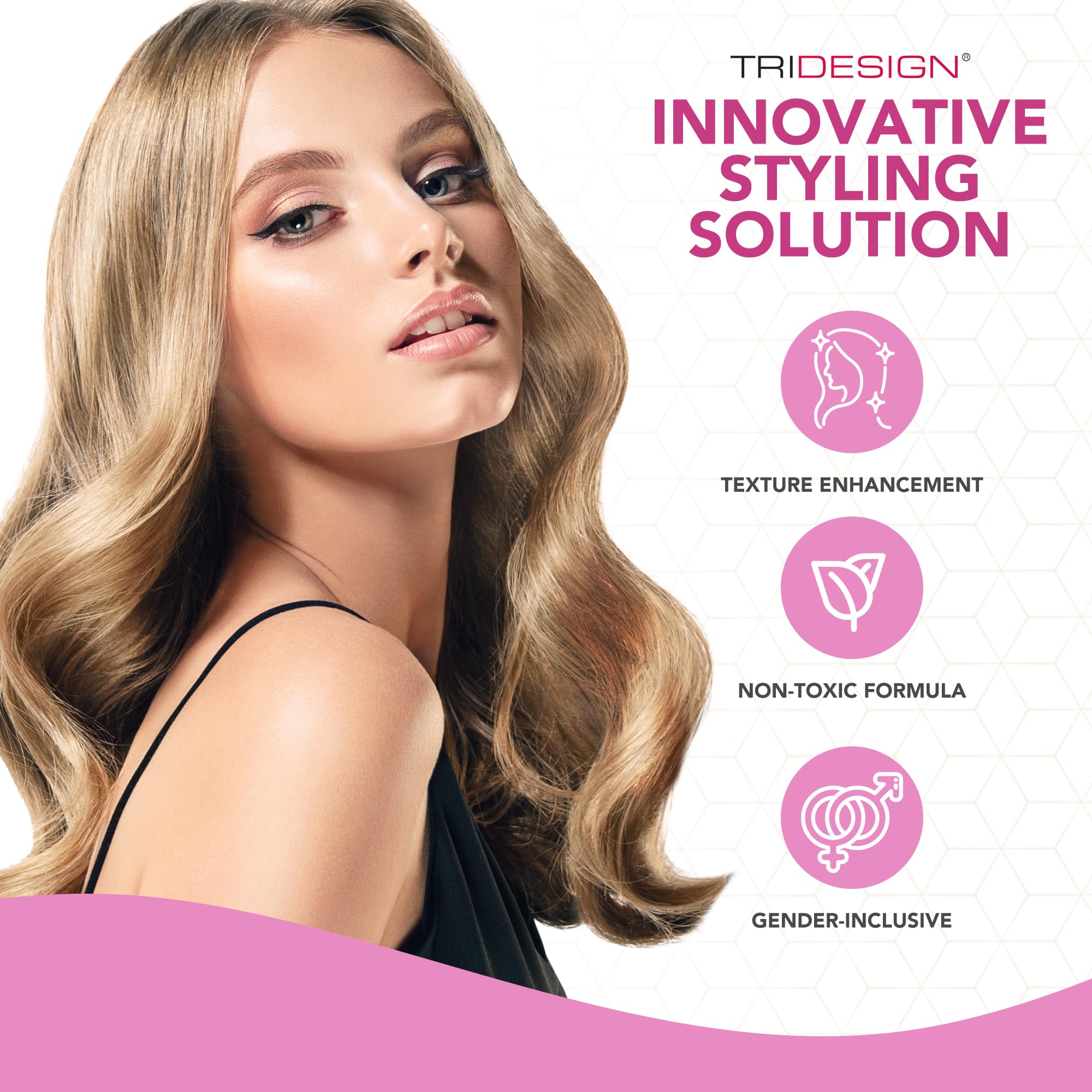 TRI Design Aerogel hairspray volume-lift-hair enhances fullness for fine or curly styles