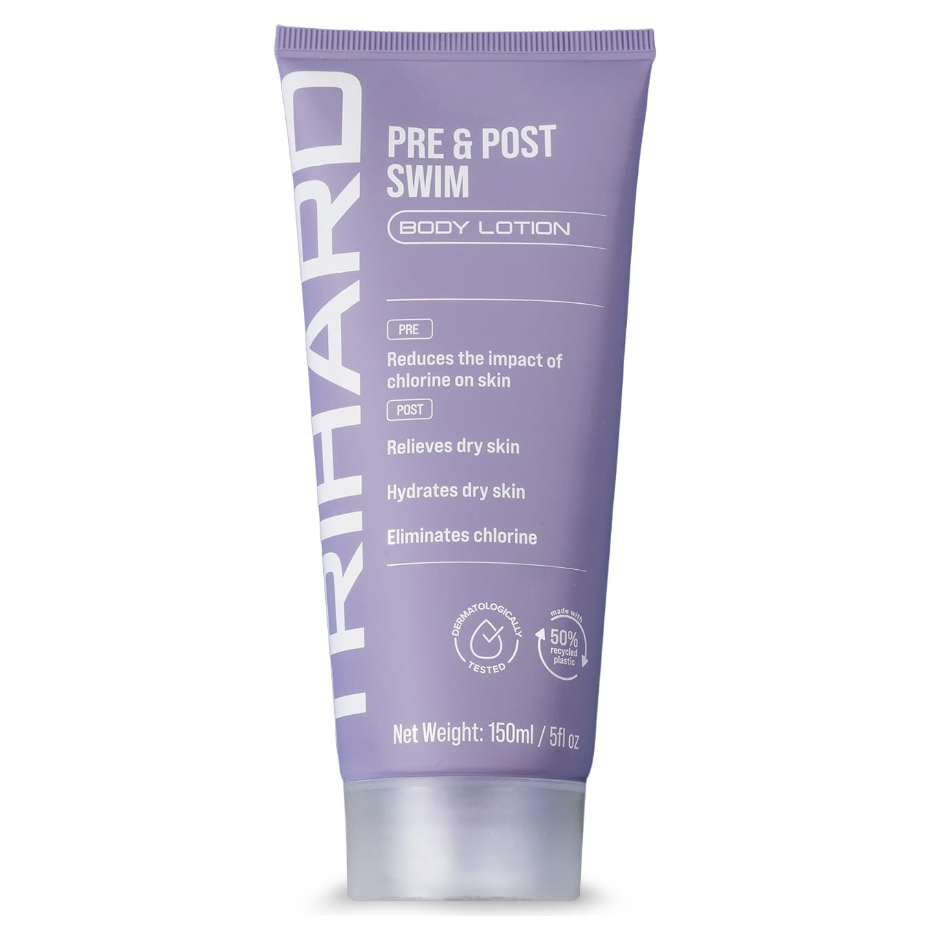 TRIHARD Chlorine Defense bottle pre-swim protection for sensitive skin.