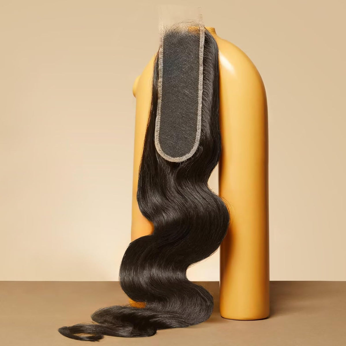 Triippy Raw Hair 2x6 HD lace closure in 18 inches offers natural blend and reduced shedding.