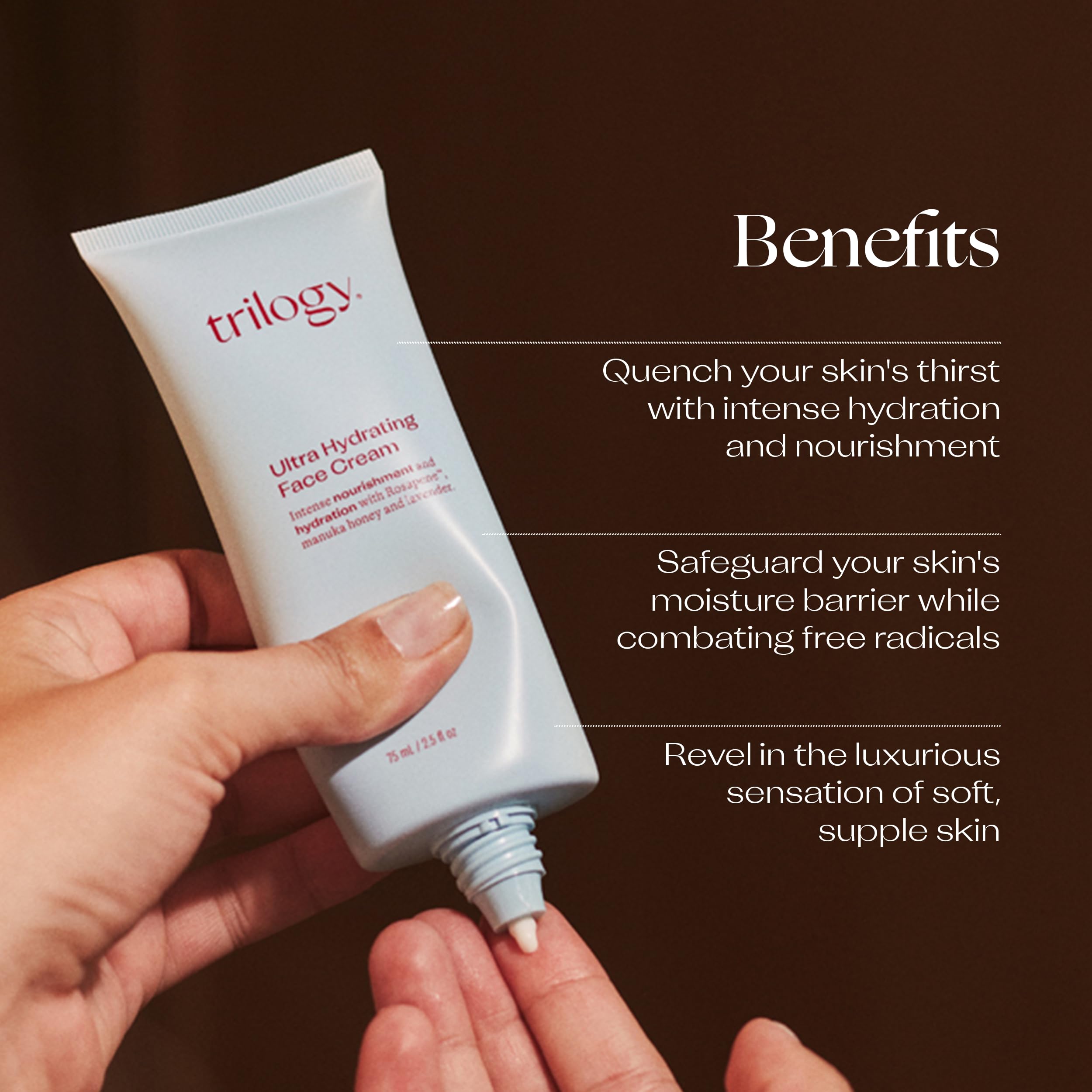 Trilogy Evening Primrose and coconut oils with Manuka honey soothing skin for soft texture
